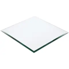 Plymor 10" Square, 5mm Thick Beveled Glass Mirror