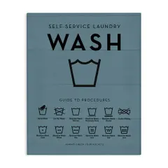 Stupell Industries Laundry Reminders Chart Canvas By Lettered and Lined