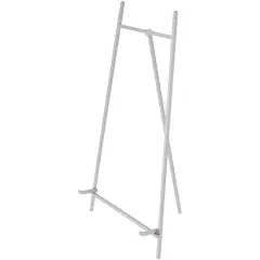 Bard's Satin Silver Metal Easel, 16" H x 9" W x 9.5" D