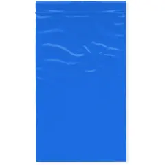 Plymor 5" x 8", Blue 2 Mil Zipper Reclosable Plastic Bags