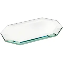 Plymor 3" x 5" Long Octagon, 5mm Thick Beveled Glass Mirror