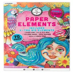 Art By Marlene Die-Cut Paper Pad 8.26"X11.57" 70/Pkg-Nr.275 Elements