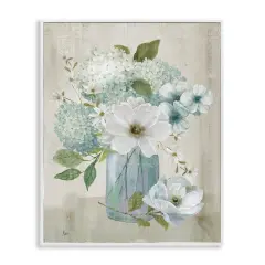 Stupell Industries Charming Hydrangea & Magnolia Framed Giclee By Nan