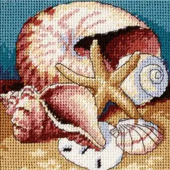 Wilton Dimensions Needlecrafts Needlepoint, Shell Collage, by The Yard
