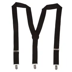 Black Costume Suspenders - One Size