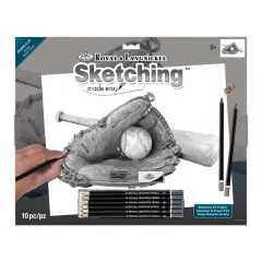 SKBNL4 | Sketching Made Easy&trade; Baseball 10pc 11.25" x 15.375" Sketching Art Project