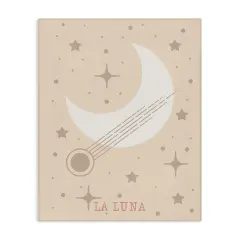 Stupell Industries Minimal Moon with Stars Canvas Design by Daniela Santiago