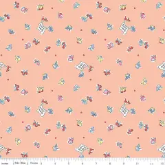 Songbirds in Apricot (c16382-apricot) | Love Notes | Lindsay Wilkes | Riley Blake