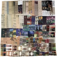 200PCS Vintage Scrapbooking Supplies Kit (Artistic)