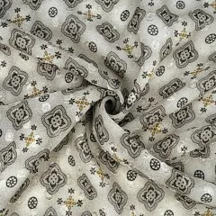 1 Yard Taupe Clip Dot Chiffon Fabric 57/58" Wide Lightweight Soft Polyester Sheer