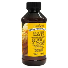 LorAnn Oils Butter Vanilla Bakery Emulsion, 4 ounce