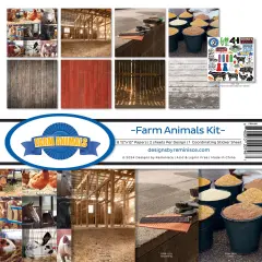 Reminisce Collection Kit 12"X12"-Farm Animal