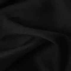 1 Yard Softened Black Linen Fabric Lightweight Solid 58 Inches Wide for Apparel and Home Decor