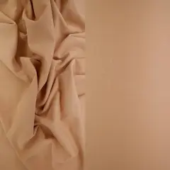 1 Yard Solid Techno Crepe Fabric, Heavy Stretch 58/60" Wide for Apparel TAN