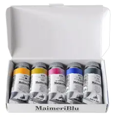 MaimeriBlu Watercolor Paint Introduction Set 5/Pkg-Assorted Colors