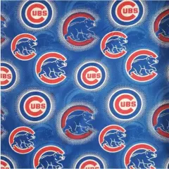 Licensed MLB Chicago Cubs Dot Print Cotton 60319B Fabric by the Yard