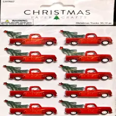 Christmas Paper Crafts Christmas Trucks Dimensional Stickers