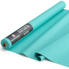 Exquisite Plastic Table Cover Roll &ndash; 40" x 300' Disposable Tablecloth Roll &ndash; Premium Thick 0.5 MIL Plastic Banquet Roll &ndash; Party Table Cover Roll for Events & Catering Aqua