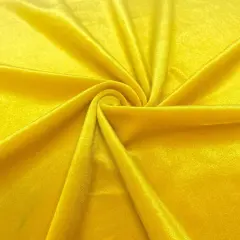 1 Yard Stretch Velvet Fabric for Apparel Costumes and Crafts 58/60 Inch Width Yellow