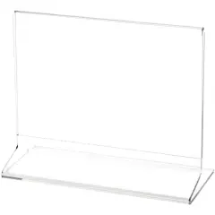 Plymor Clear Acrylic Sign Display / Literature Holder (Side-Load), 7" W x 5" H
