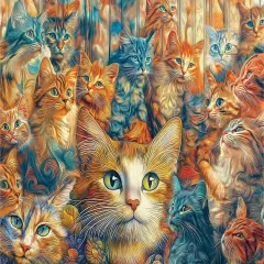 Sunsout Designer Cats 1000 pc Jigsaw Puzzle 71901