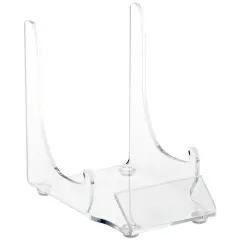 Plymor Clear Acrylic Display Easel With Label Front, 4.5" H x 3.125" W x 4.25" D