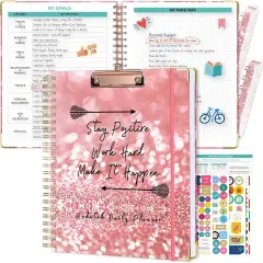 Pink Teacher Planners - 8.5 x 11 (Spiral Bound)