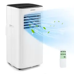 Costway 6000 BTU (9000 BTU ASHAR) Portable Air Conditioner 3-in-1 AC Unit with Cool Dehum Fan Sleep Mode