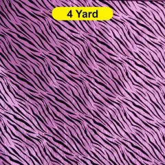 Zebra Flocking Taffeta Flocking Velvet Zebra Fabric 60" Wide Candy Pink Zebra