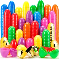 210 Pcs Bright Colors Plastic Easter Eggs Bulk, 2.3 ", Fillable Empty Easter Eggs for Fillling Candy, Treats, Easter Hunt Basket Suffers Fillers, Easter Theme Party Favors