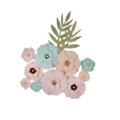 Peach Tea Collection Flowers - Afternoon Tea - 12 Pcs, 1"-2"