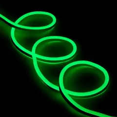 Northlight LED Commercial Grade Flexible Christmas Rope Lights - Green - 18' Clear Wire