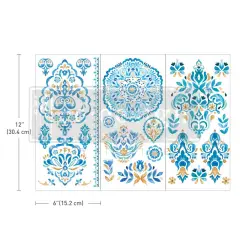 Small Transfers - Artisinal Tile - 3 sheets, 6"x12"