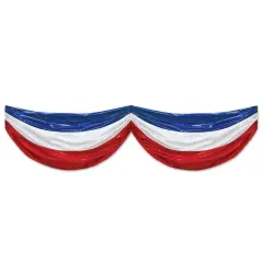 6 Pack Bulk Patriotic Plastic Party Bunting