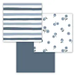 Muslin Baby Receiving Blankets - Blueberries by Lulujo
