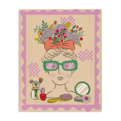 Stupell Industries Makeup & Fashion Boudoir Canvas Wall Art Design by Lisa Perry Whitebutton