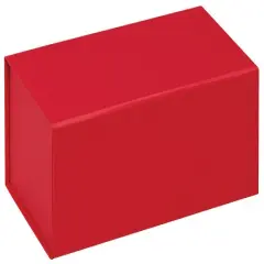 Pack/3: Red Magnetic Closure Gift Box - 6-5/8 x 3-5/8 x 2-1/2"