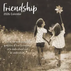 The Gifted Stationary 2026 Square Wall Calendar, Friendship, 16-Month Lifestyles Theme Hanging Calendar with 180 Reminder Stickers, Monthly Family Planner for Home & Creative Spaces, 30 x 30 cm Multicolor