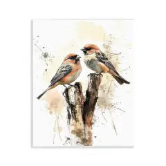Stupell Industries Twin Birdies on Perch Wall Plaque By Franklyn Gregory