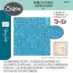 Sizzix 3D Textured Impressions Emboss Folder By Stacey Park-Fragmented Floral