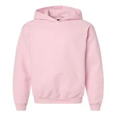 Gildan&reg; Youth Midweight Hooded Turtle Neck Long Sleeve Sweatshirt Light Pink