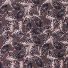 Mook Fabrics Wildlife Cotton Fabric [45 in. Wide] - By The Yard Owl