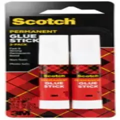 Scotch Purple Glue Stick Twin Pack-0.28oz