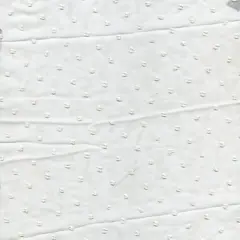 1 Yard Lightweight Swiss Dot Chiffon Fabric Solid Woven Sheer Drapery 57/58" Width STONE