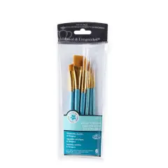 RSET-9182 | 6pc Golden Taklon Variety Brush Set