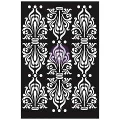 Finnabair Stencils - Manor House - 1 piece, 6"x9"- Laser cut on 16 mil Mylar plastic 