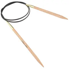 KnitPro-Basix Beech Fixed Circular Needles 32"-Size 7/4.50mm