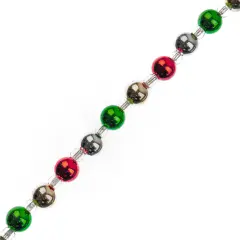 Crystal Lane DIY 7" Designer Holiday Red & Green Glass Bead Mix Strand Acrylic / Red &Green