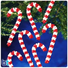 The Beadery Candy Cane Holiday Ornament Kit (Makes 16)