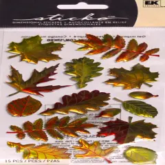 Sticko Fall leaves Epoxy Dimensional Stickers